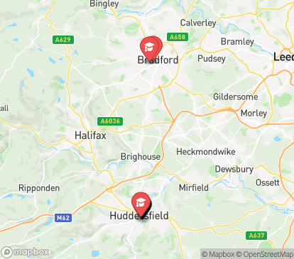 Closest campuses from Kingsmill Studios