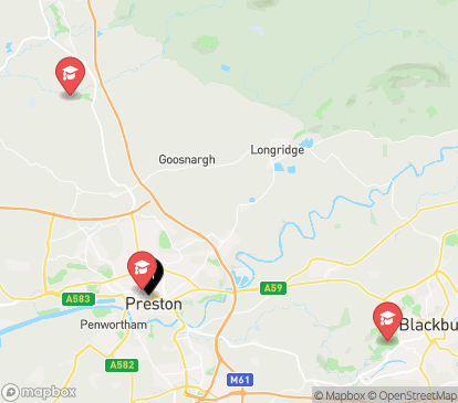 Closest campuses from Trinity Student Village