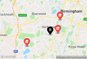 Closest campuses from Metchley Hall