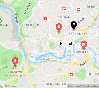 Closest campuses from iQ Bristol