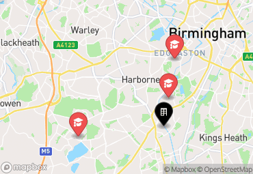 Closest campuses from Selly Oak Court
