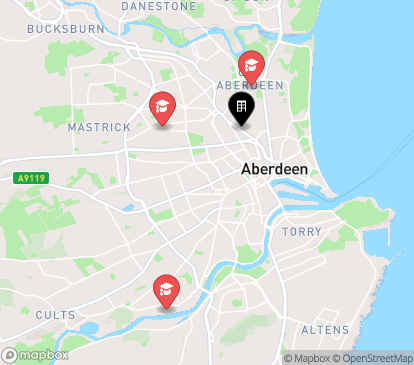Closest campuses from Powis Place
