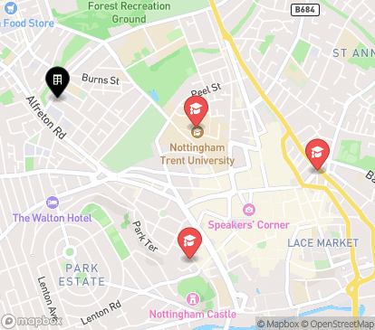 Closest campuses from Royal Albert Court
