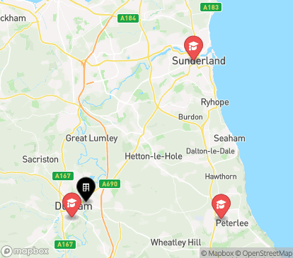 Closest campuses from St Giles Studios