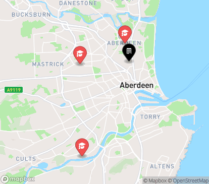 Closest campuses from St Peter Studios