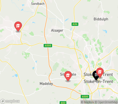 Closest campuses from Lomax Halls