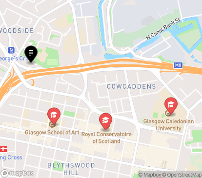 Closest campuses from true Glasgow