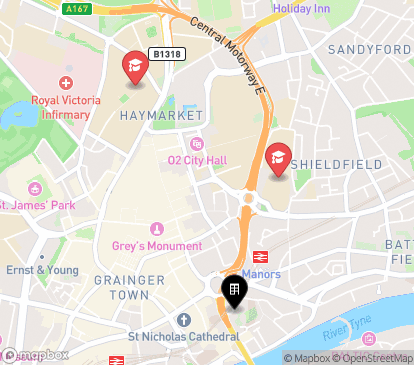 Closest campuses from Urban Study Tyne Bridge