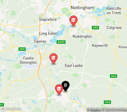 Closest campuses from The Student Block