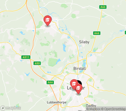 Closest campuses from 73 Princess Road East