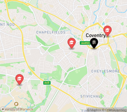 Closest campuses from Abbey House