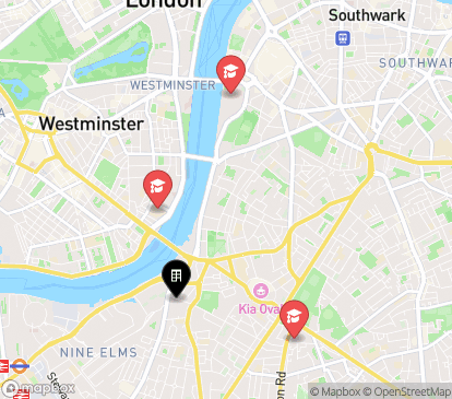 Closest campuses from urbanest Vauxhall