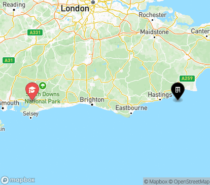 Closest campuses from Harting Hall