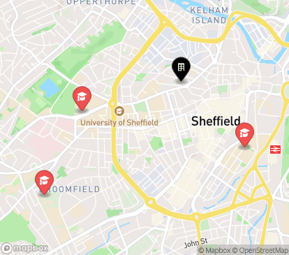 Closest campuses from Hollis Croft