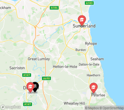 Closest campuses from Houghall Court