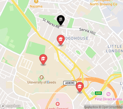 Closest campuses from St Mark's Court