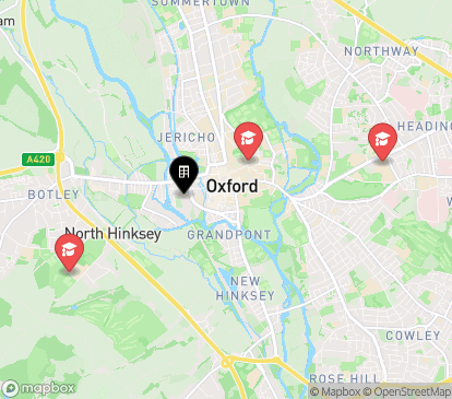 Closest campuses from Student Castle Oxford
