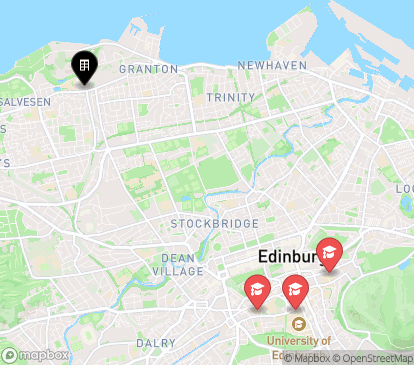 Closest campuses from Edinburgh College Residences