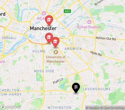 Closest campuses from Chancellors Court