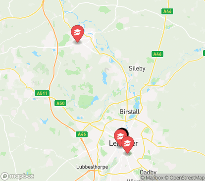 Closest campuses from Pennine House