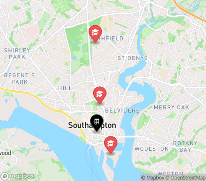 Closest campuses from Austen House