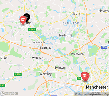 Closest campuses from The Pack Horse