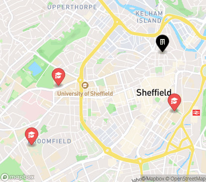 Closest campuses from Crown House