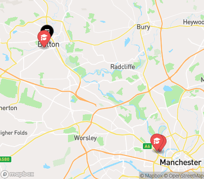 Closest campuses from The Bank
