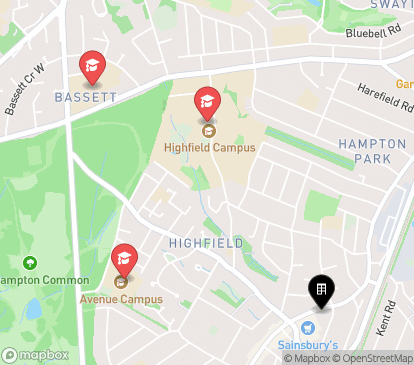 Closest campuses from Vita Student Southampton - Portswood House