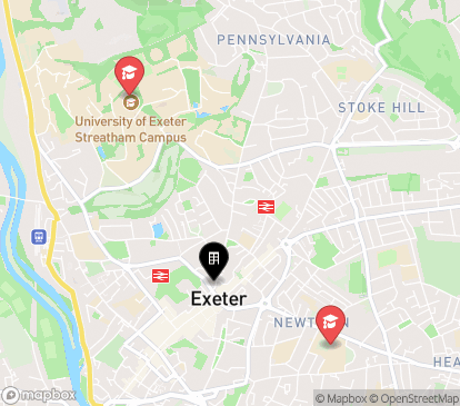 Closest campuses from Vita Student Exeter - Portland House