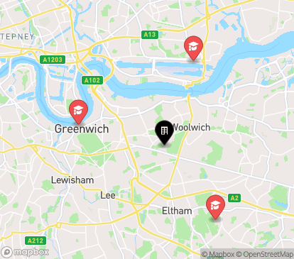Closest campuses from Farndale Court