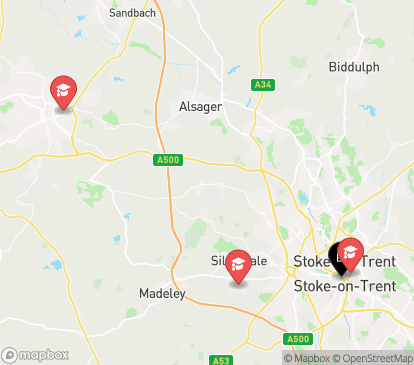 Closest campuses from Carlton House