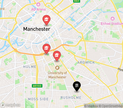 Closest campuses from Greygarth Hall