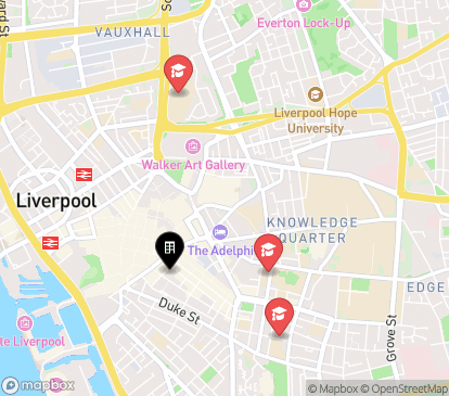 Closest campuses from X1 Liverpool One