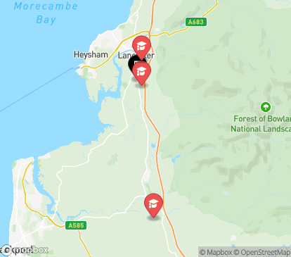 Closest campuses from Bailrigg Student Living