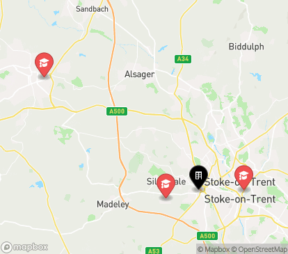 Closest campuses from Orme House