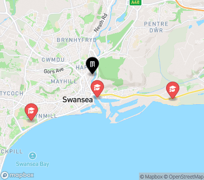 Closest campuses from true Swansea