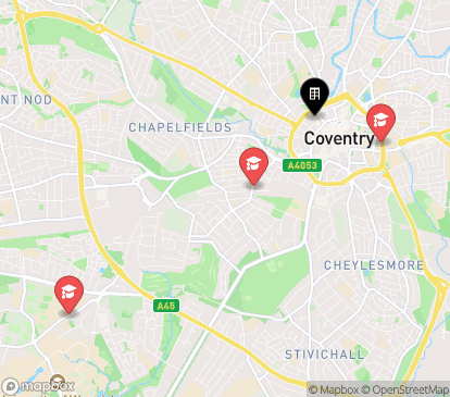Closest campuses from Canvas Coventry City Club