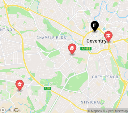 Closest campuses from iQ Weaver Place