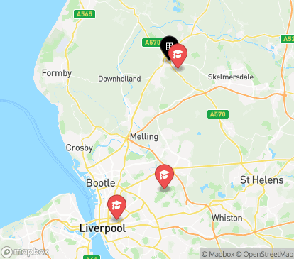 Closest campuses from Antonia Court