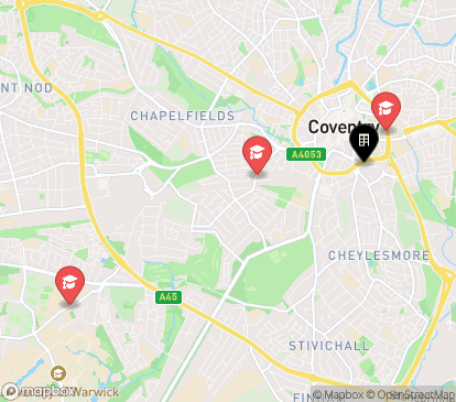 Closest campuses from Infinity