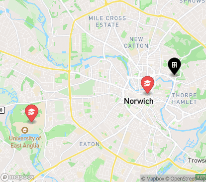 Closest campuses from Heathfield Norwich