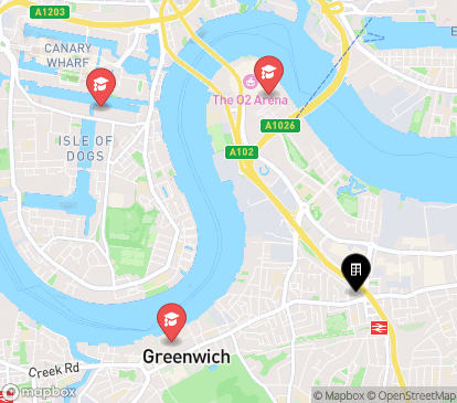 Closest campuses from Westcombe House