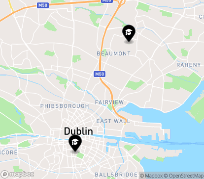 Closest campuses from Royal College of Surgeons in Ireland