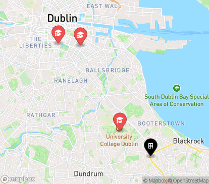 Closest campuses from 409 Stillorgan Road