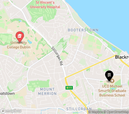 Closest campuses from Blackrock Halls of Residence