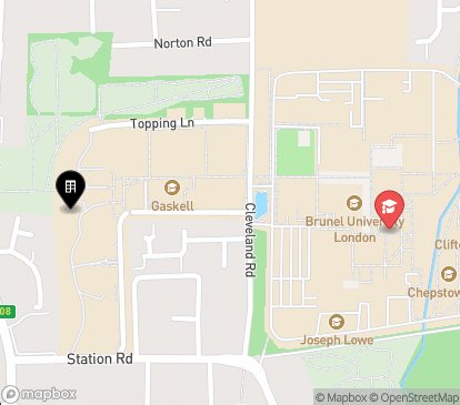 Closest campuses from Isambard Complex - West Hall