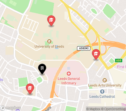 Closest campuses from Fairbairn Residences