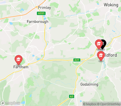 Closest campuses from Bankside Student Living