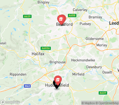 Closest campuses from The Old Chapel